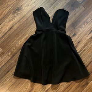 Windsor Black Sweatheart Neckline Mini Dress Strapless